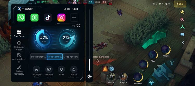 120 fps mobile legends
